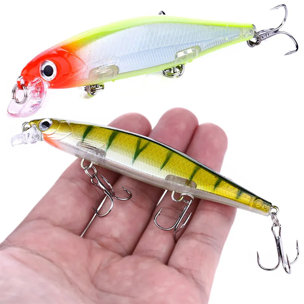 10PCS/Lot Minnow 8g 13g 14g 26g Fishing Lure Floating HardBait Pesca Tackle Jerkbait Swimbait Sinking Wobbler Artificial Bait